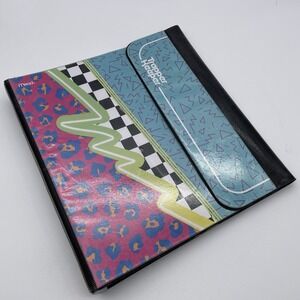 Y2k 90's trapper keeper designer Bright Colors School Binder‎